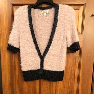 Light Pink and Gray Cardi by Decree